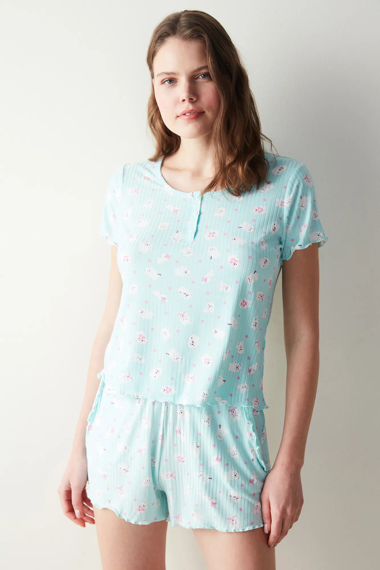 Camiseta de pijama con estampado Cuteness