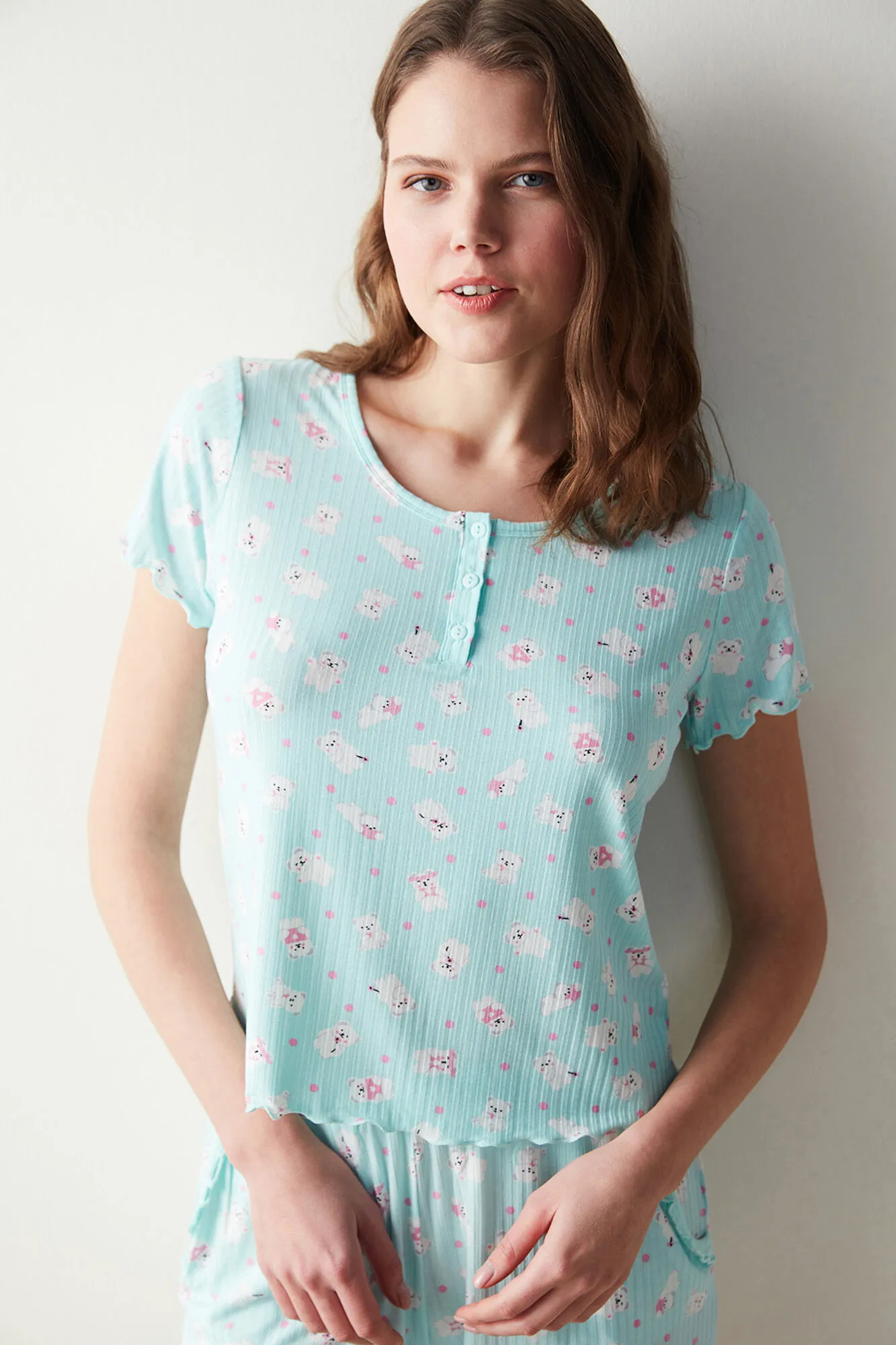 Camiseta de pijama con estampado Cuteness