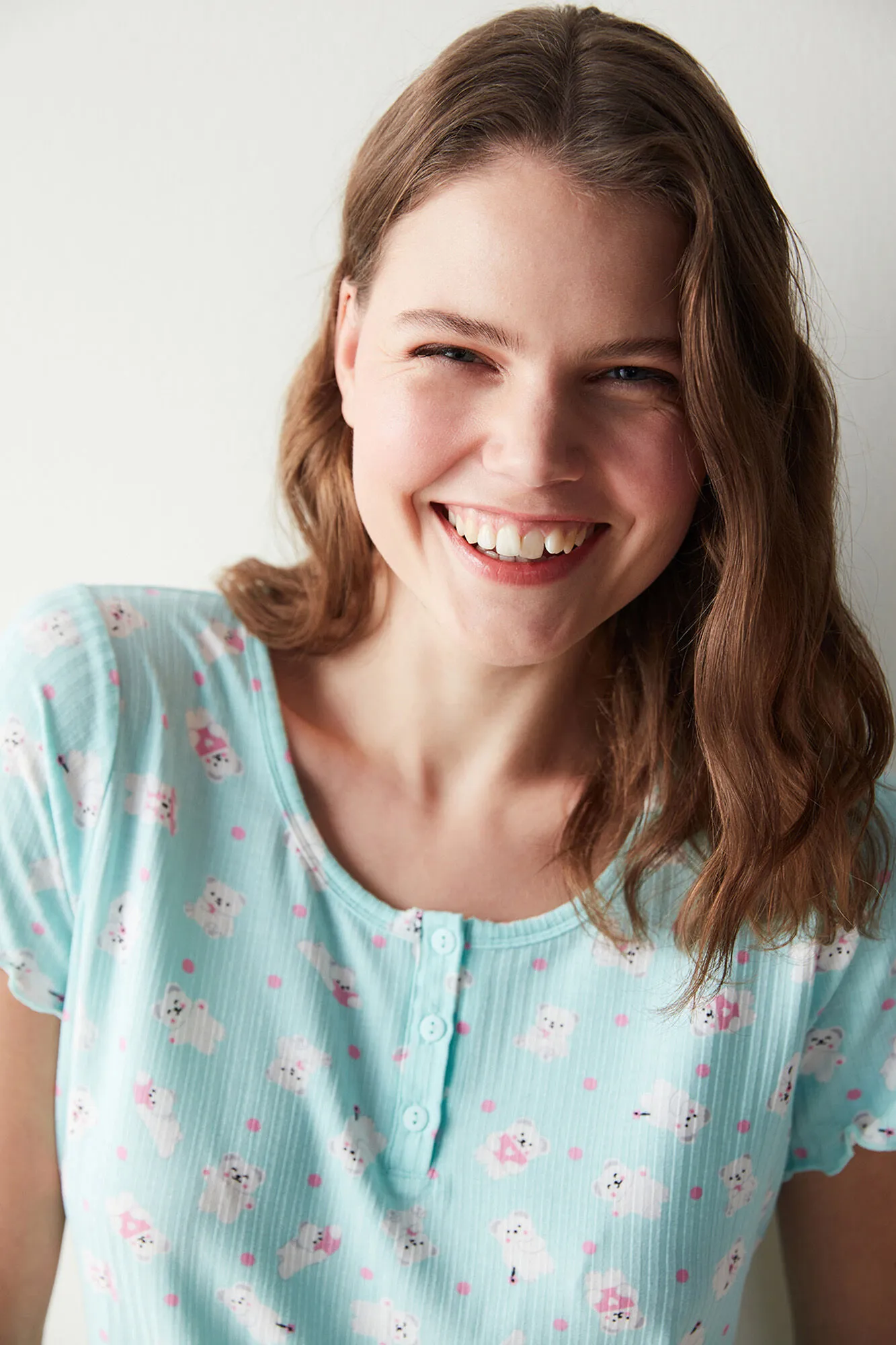Camiseta de pijama con estampado Cuteness